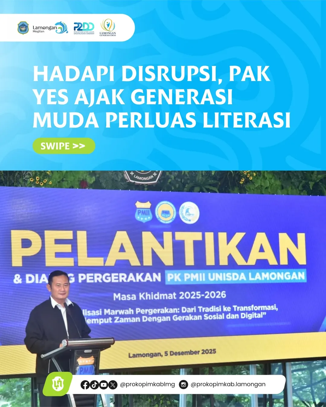 Foto: Hadapi Disrupsi, Pak YES Ajak Generasi Muda Perluas Literasi