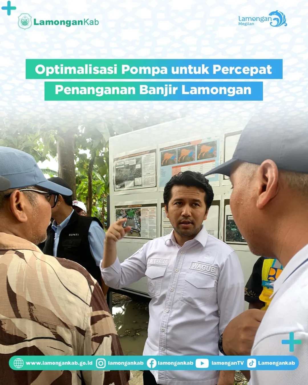 Foto: Optimalisasi Pompa untuk Percepat Penanganan Banjir Lamongan