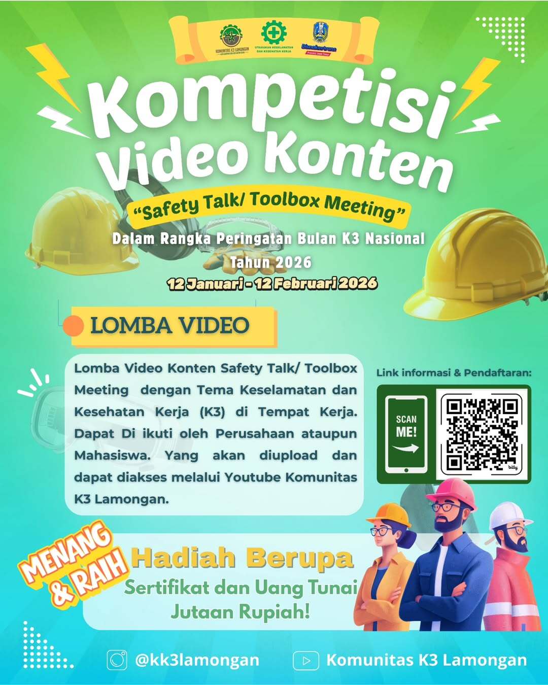 Foto: Siap tunjukkan ide kreatifmu tentang Keselamatan & Kesehatan Kerja (K3)?