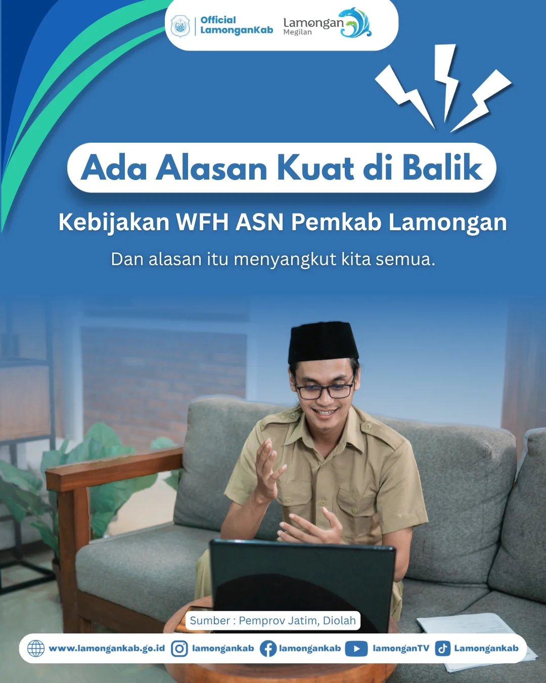 Foto: Ada Alasan Kuat Dibalik Kebijakan WFH ASN Pemkab Lamongan