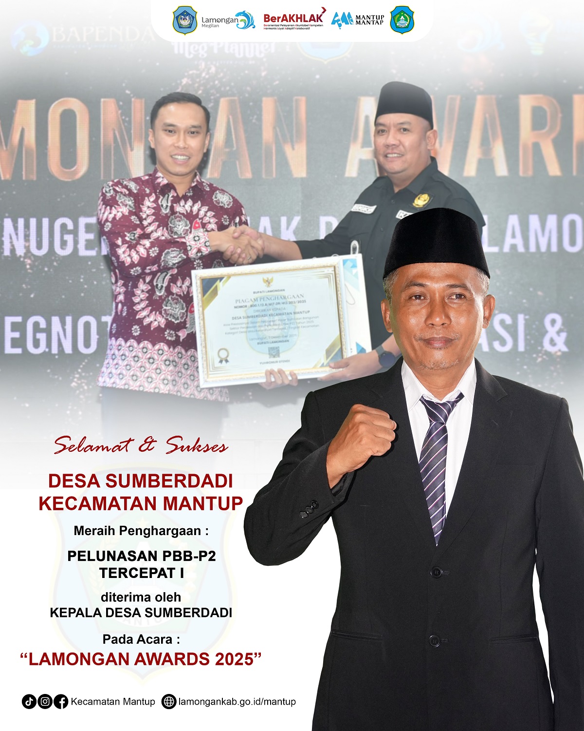 Foto: Selamat atas Prestasi Desa Sumberdadi