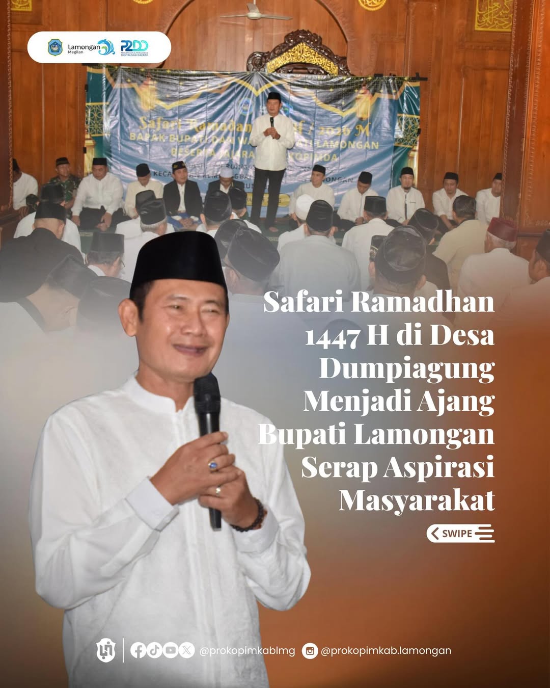 Foto: Safari Ramadhan 1447 H di Desa Dumpiagung Menjadi Ajang Bupati Lamongan Serap Aspirasi Masyarakat