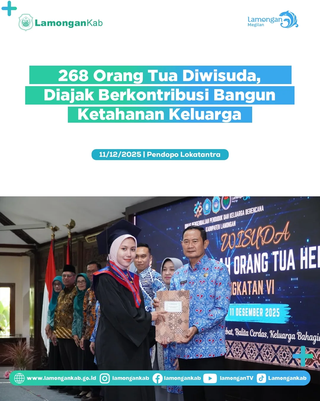 Foto: 268 Orang Tua Diwisuda, Diajak Berkontribusi Bangun Ketahanan Keluarga