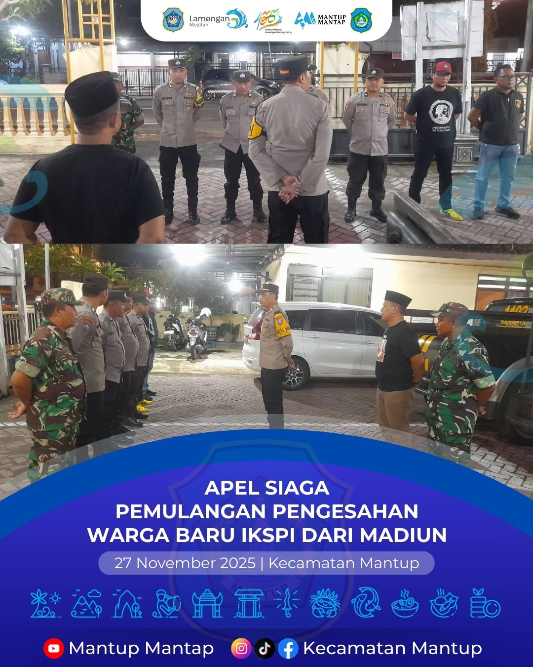 Foto: Apel Siaga Pemulangan Pengesahan Warga Baru IKSPI Dari Madiun