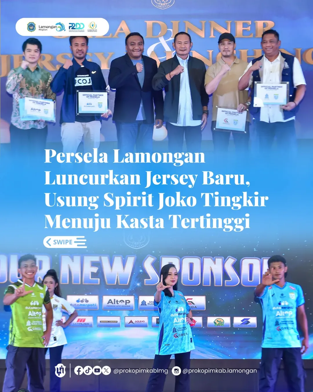 Foto: Persela Lamongan Luncurkan Jersey Baru, Usung Spirit Joko Tingkir Menuju Kasta Tertinggi