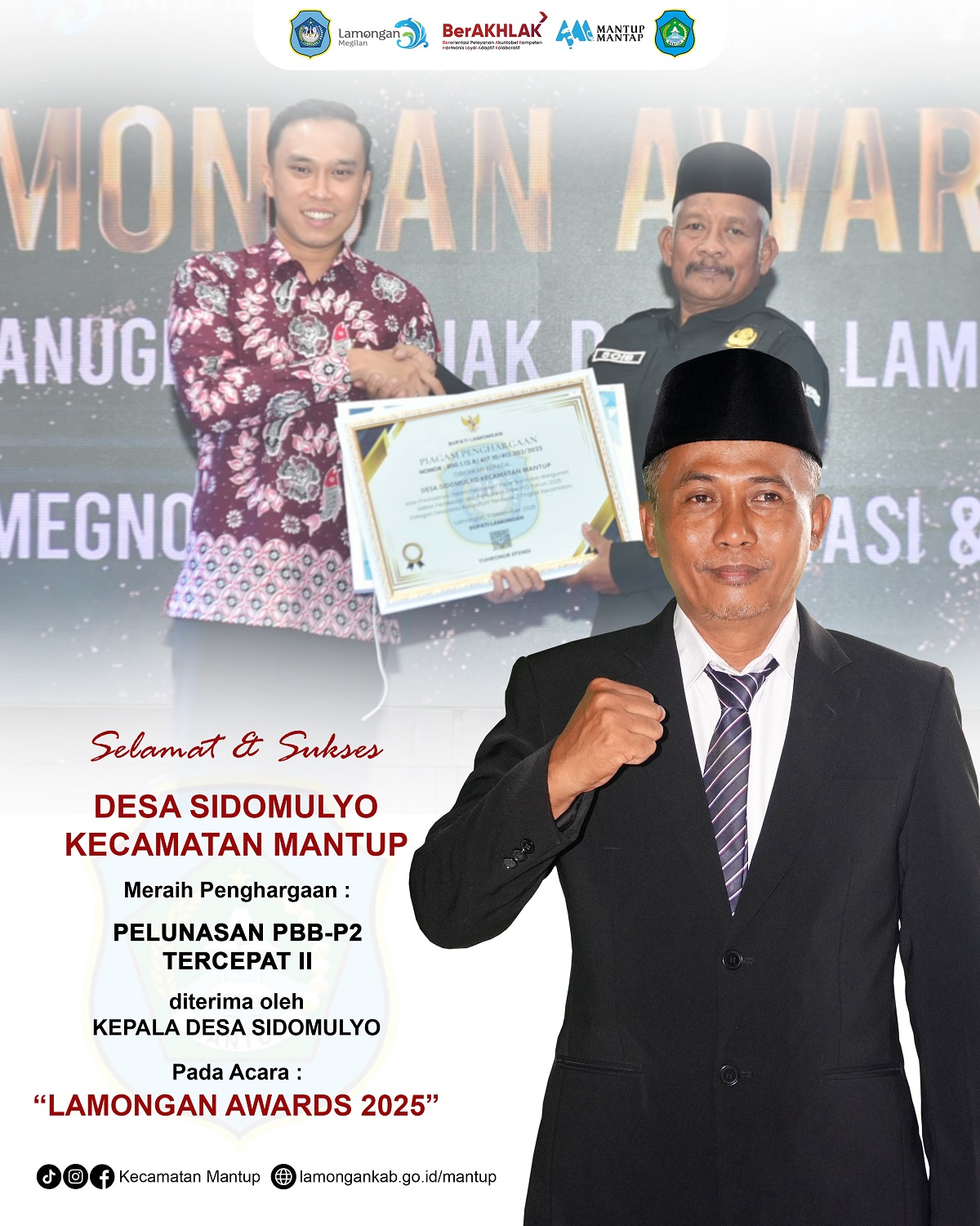 Foto: Selamat atas Prestasi Desa Sidomulyo