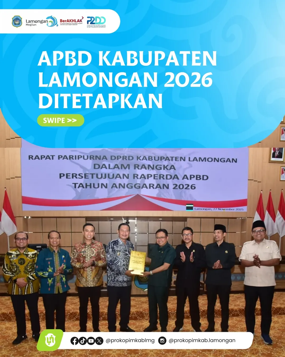 Foto: APBD Kabupaten Lamongan 2026 Ditetapkan