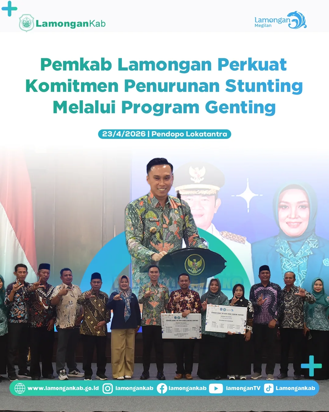 Foto: Pemkab Lamongan Perkuat Komitmen Penurunan Stunting Melalui Program Genting