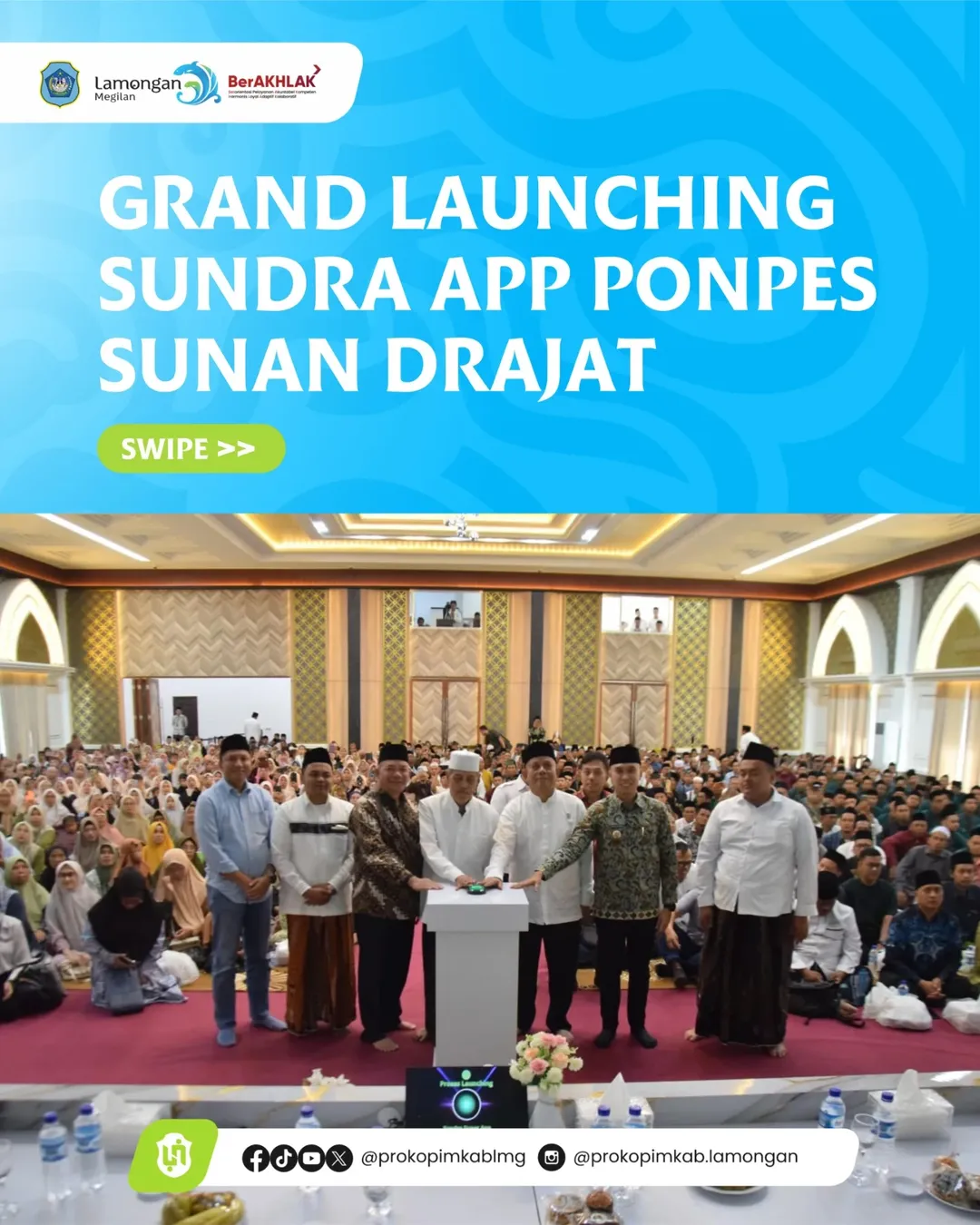 Foto: Grand Launching Sundra App Ponpes Sunan Drajat