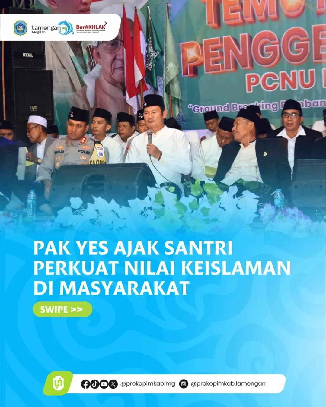 Foto: Pak YES Ajak Santri Perkuat Nilai Keislaman di Masyarakat