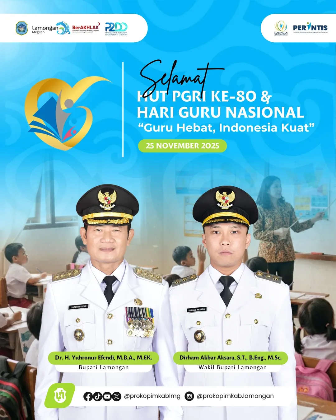 Foto: Selamat Hari Guru Nasional dan HUT PGRI Ke-80