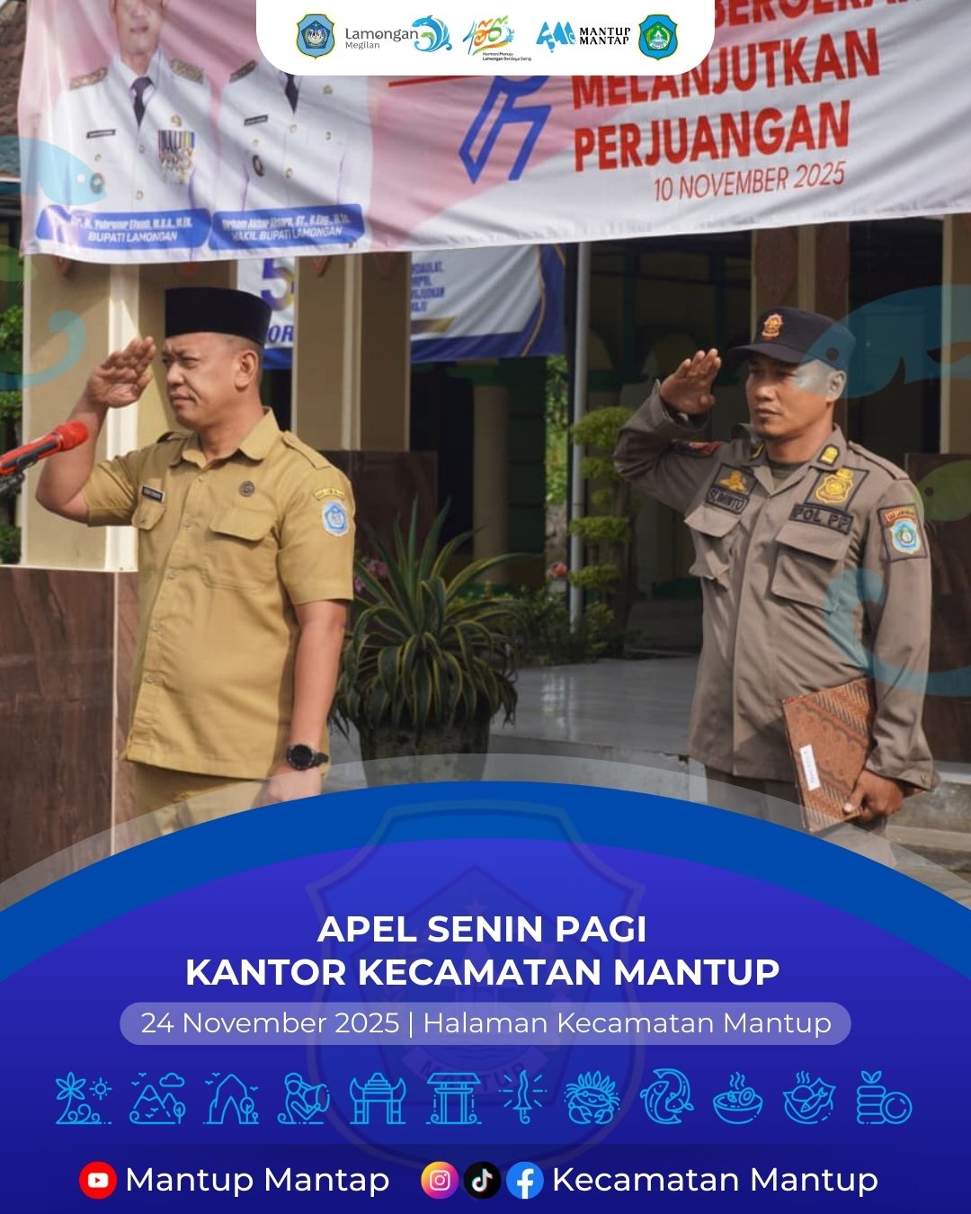 Foto: Apel Senin Pagi, Kantor Kecamatan Mantup