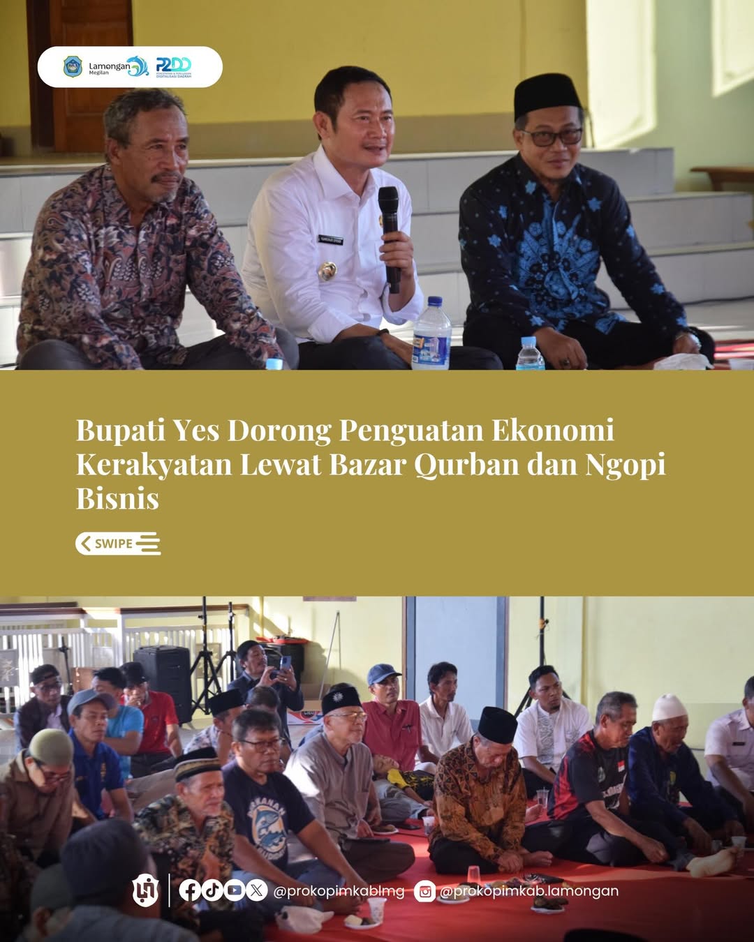 Foto: Bupati Yes Dorong Penguatan Ekonomi Kerakyatan Lewat Bazar Qurban dan Ngopi Bisnis