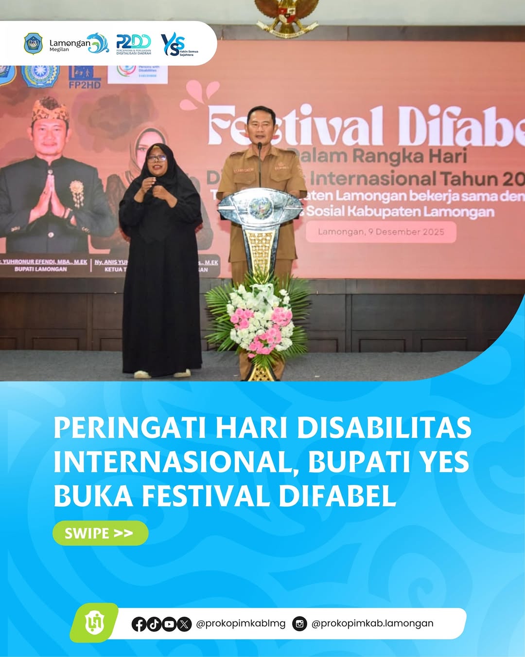 Foto: Peringati Hari Disabilitas Internasional, Bupati Yes Buka Festival Difabel