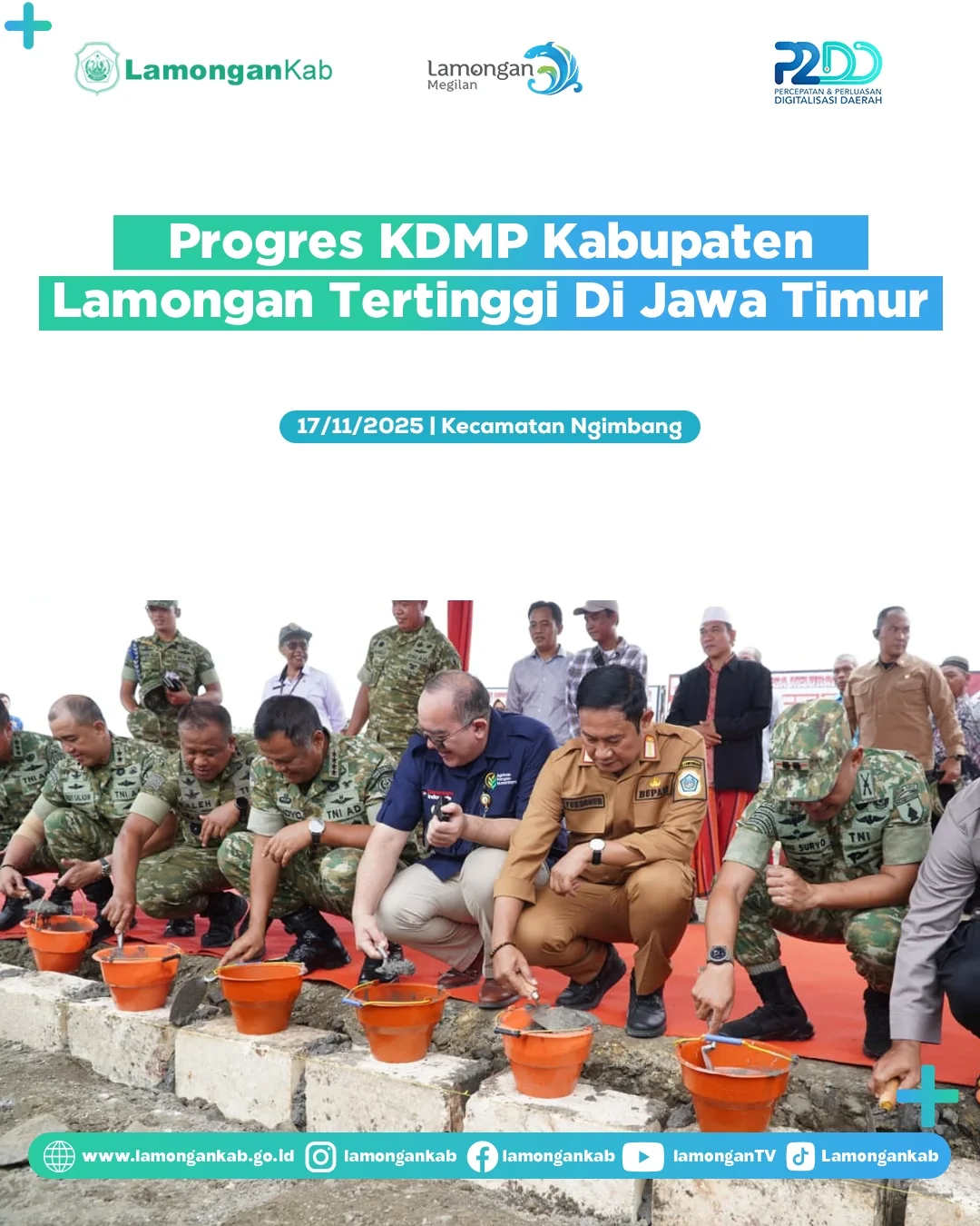 Foto: Progres KDMP Kabupaten Lamongan Tertinggi di Jawa Timur