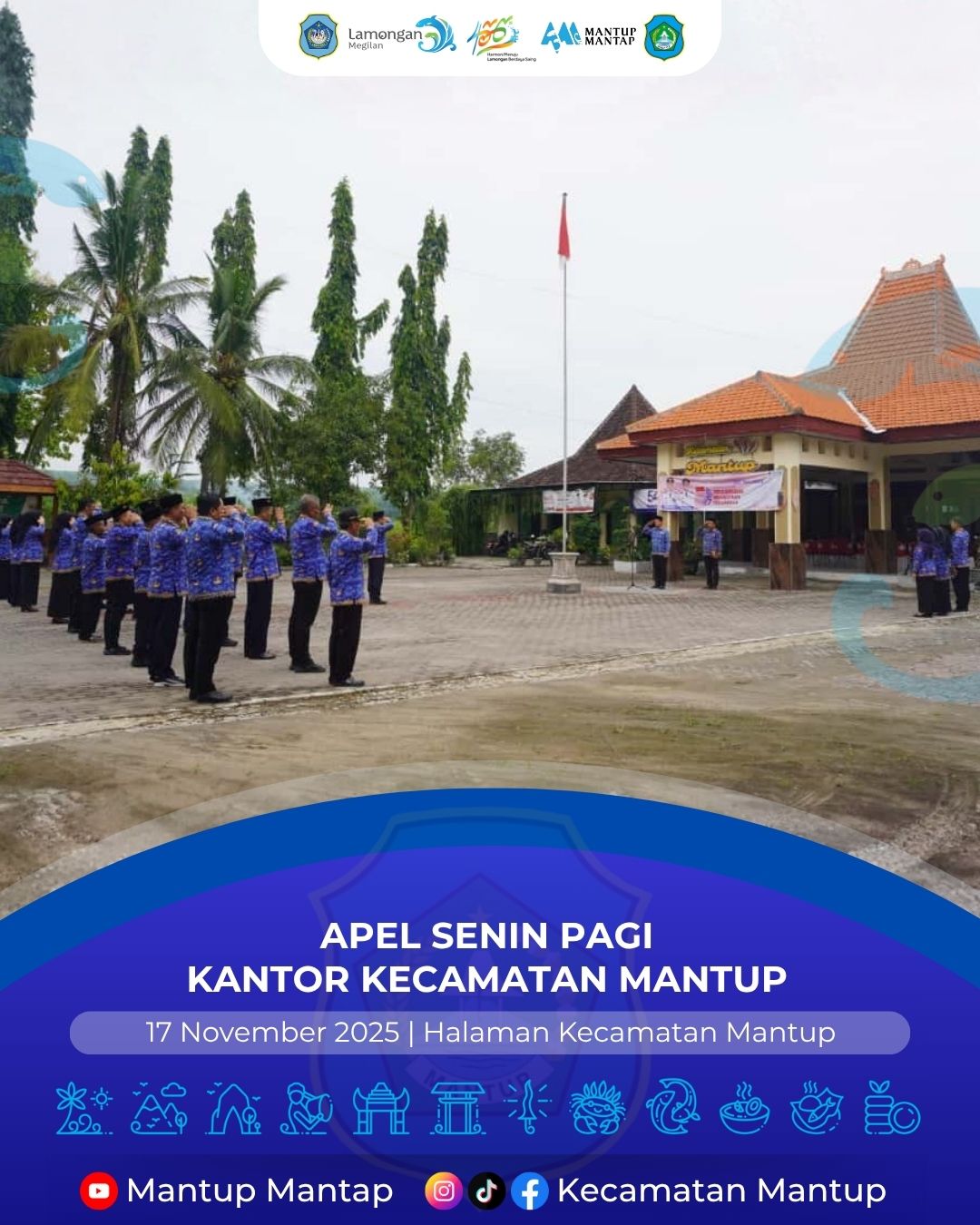 Foto: Apel Senin Pagi, Kantor Kecamatan Mantup