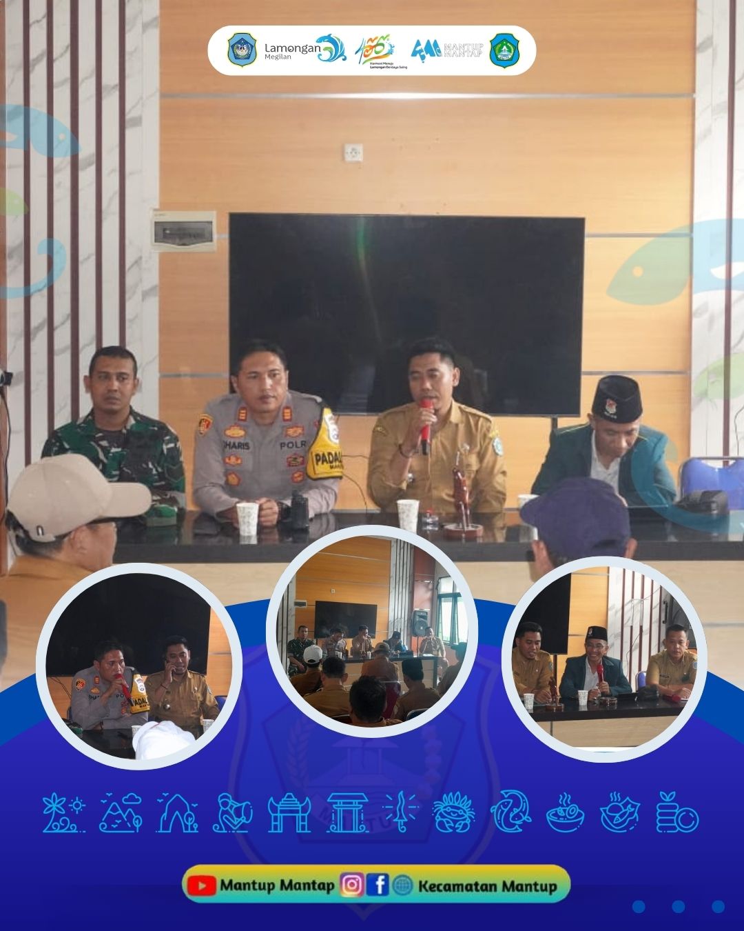 Foto: Rapat Koordinasi dan Sosialisasi Terkait Penggunaan Sound Horeg di Kecamatan Mantup