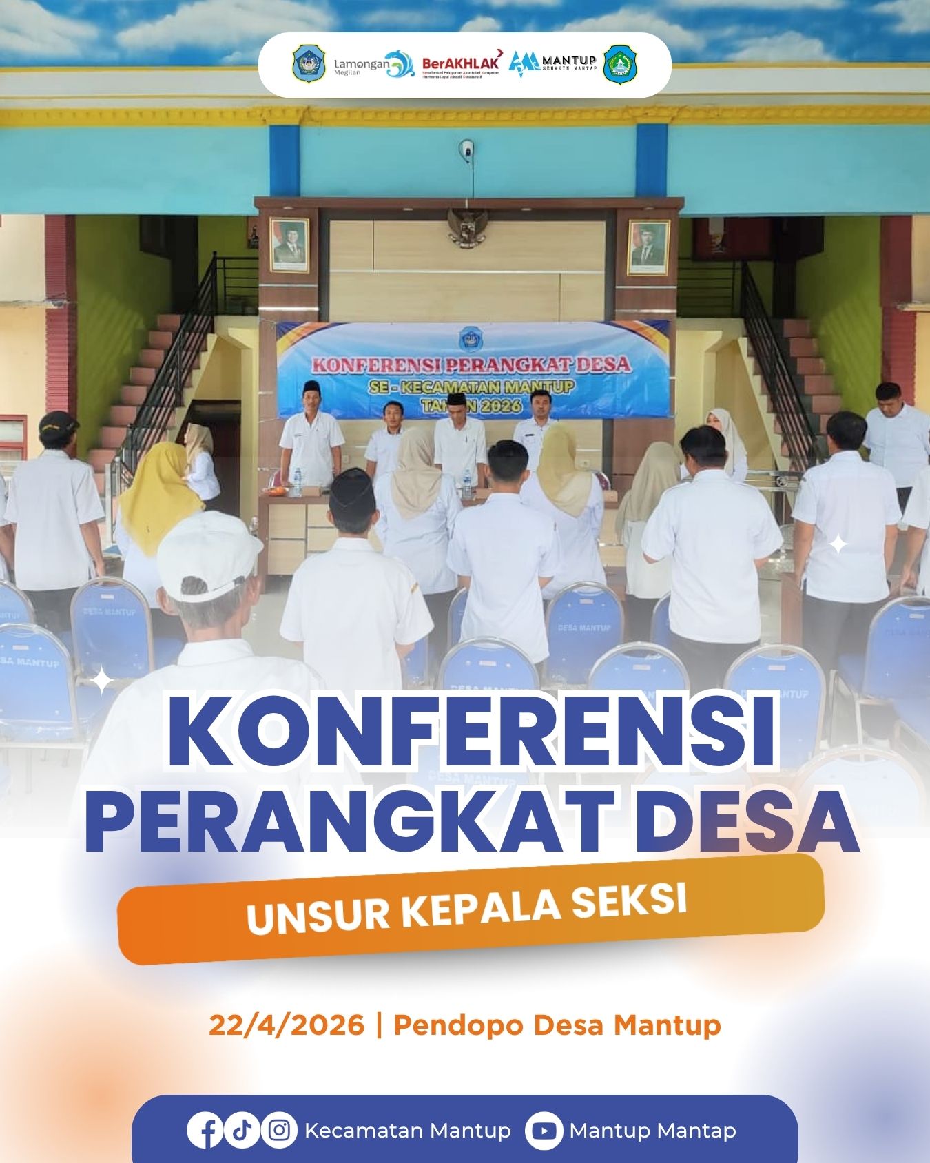 Foto: Anjangsana dan Konferensi Perangkat Desa Dari Unsur Kepala Seksi Se-Kecamatan Mantup