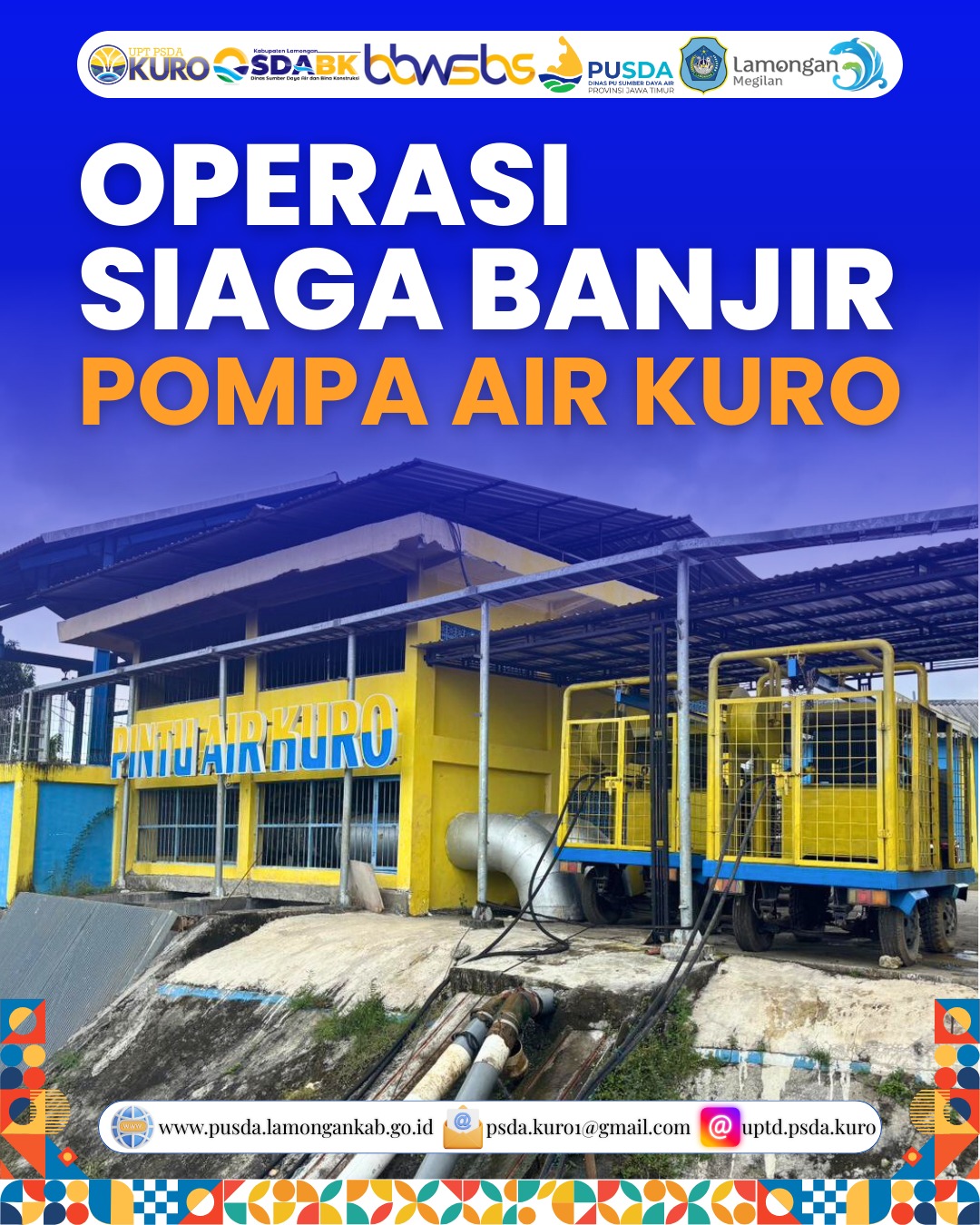 Foto: Operasi Siaga Banjir Pompa Air Kuro