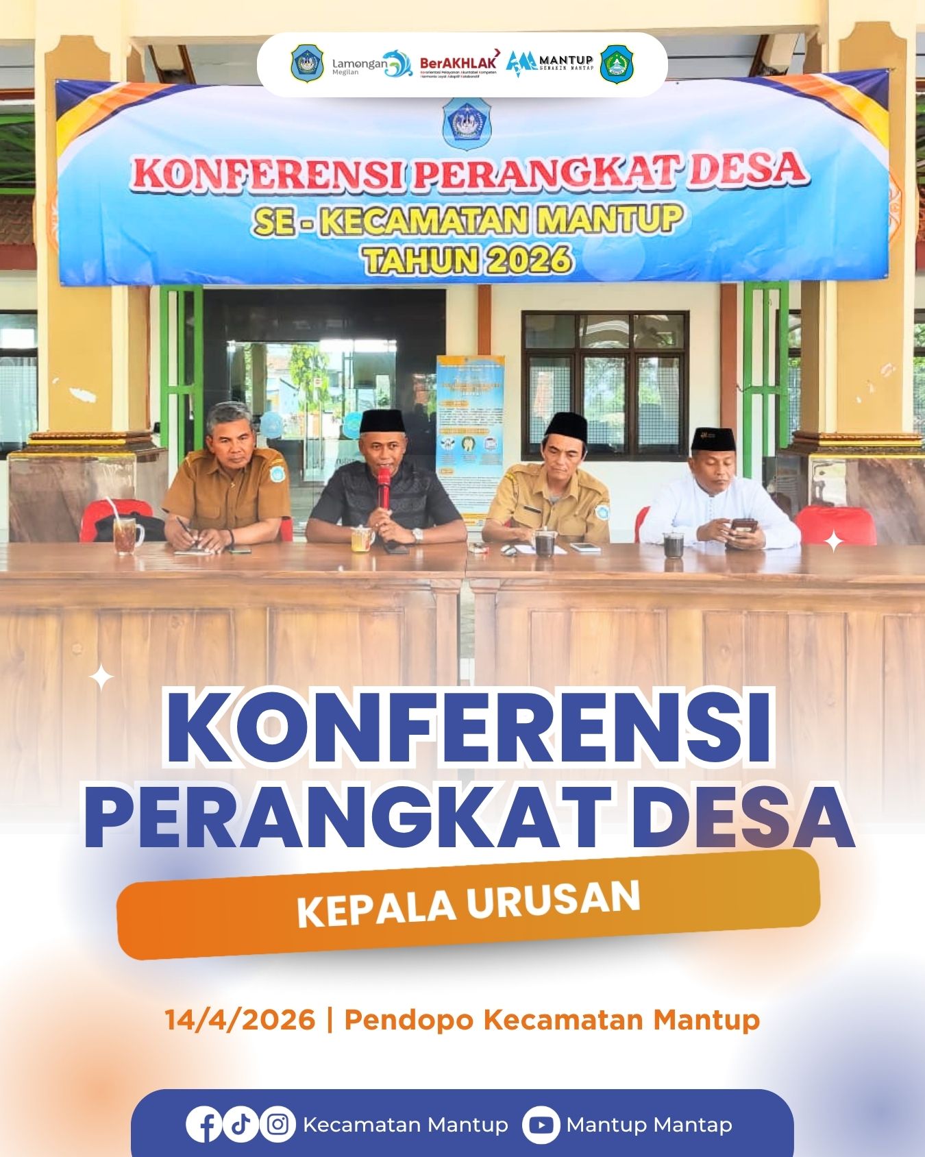 Foto: Tingkatkan Koordinasi, Pemerintah Kecamatan Mantup Gelar Konferensi Kepala Urusan Desa Se-Kecamatan Mantup