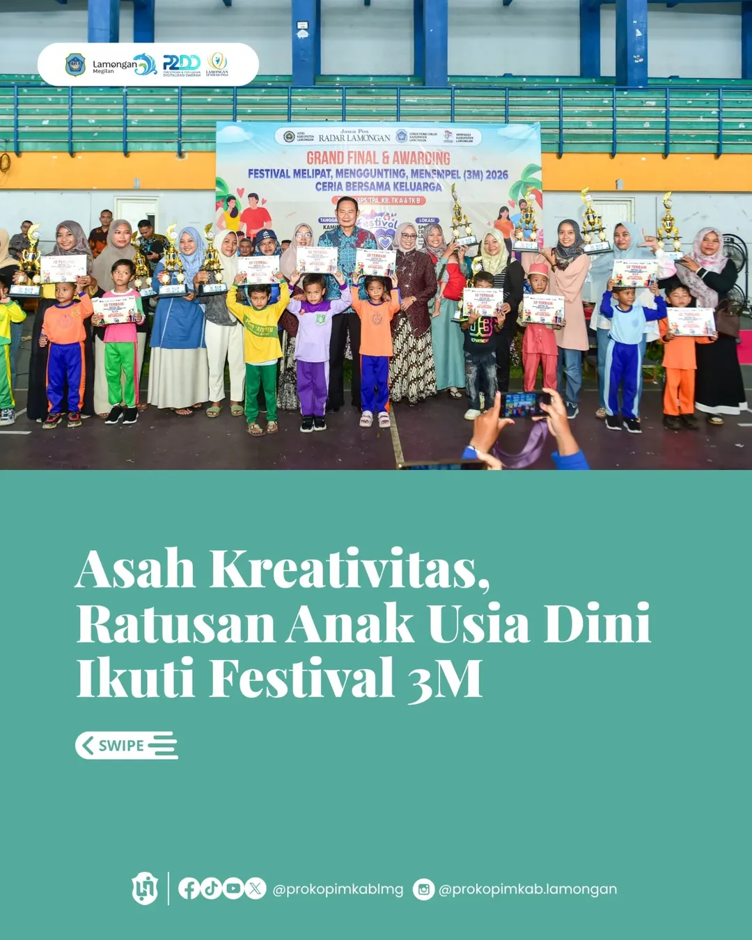 Foto: Asah Kreativitas, Ratusan Anak Usia Dini Ikuti Festival 3M