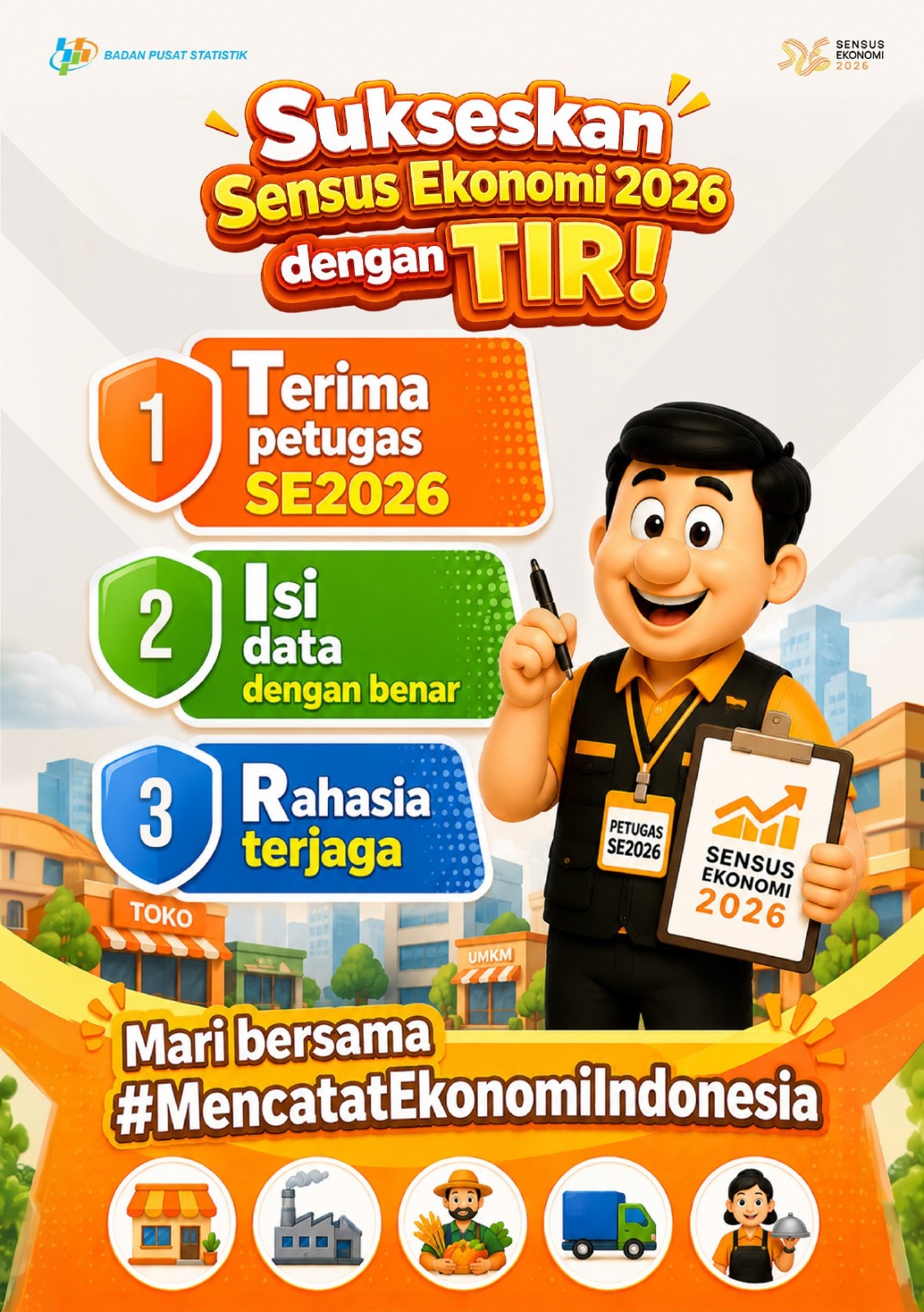 Foto: Mari Sukseskan Sensus Ekonomi 2026!