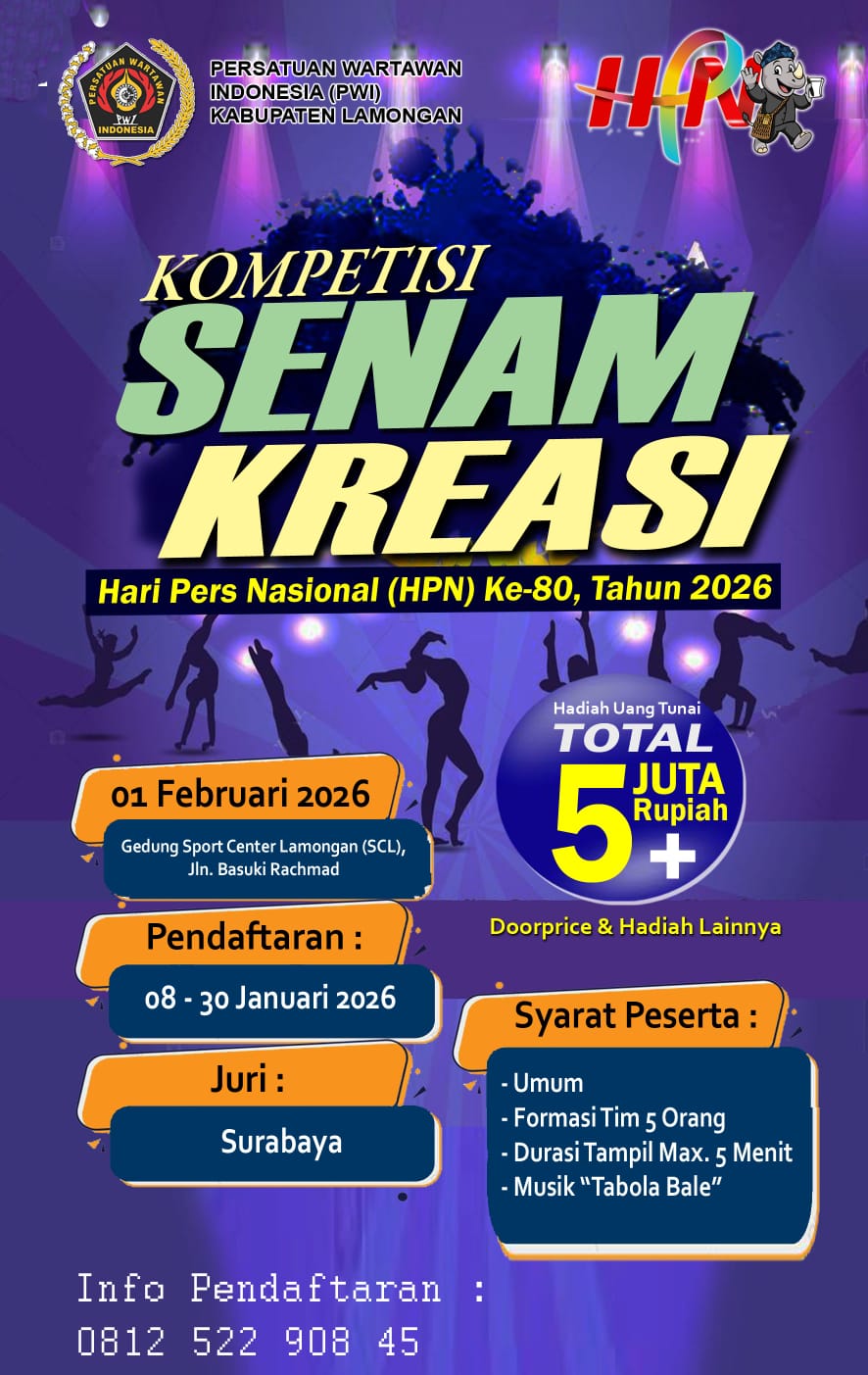 Foto: Ikuti Kompetisi Senam Kreasi Dalam Rangka Hari Pers Nasional Tahun 2026