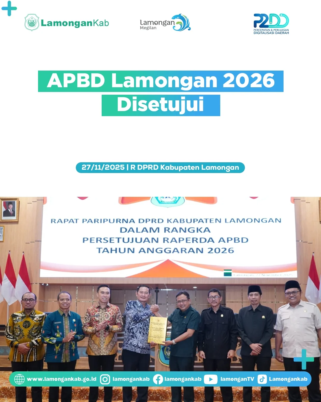 Foto: APBD Lamongan 2026 Disetujui