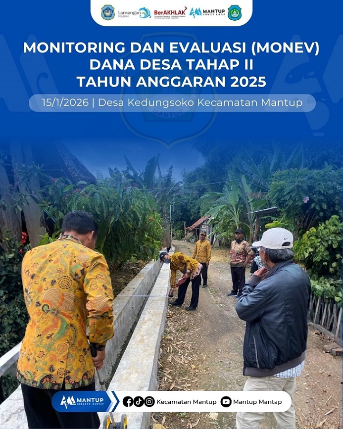 Foto: Monev Dana Desa Tahap II Tahun Anggaran 2025 di Desa Kedungsoko Kecamatan Mantup