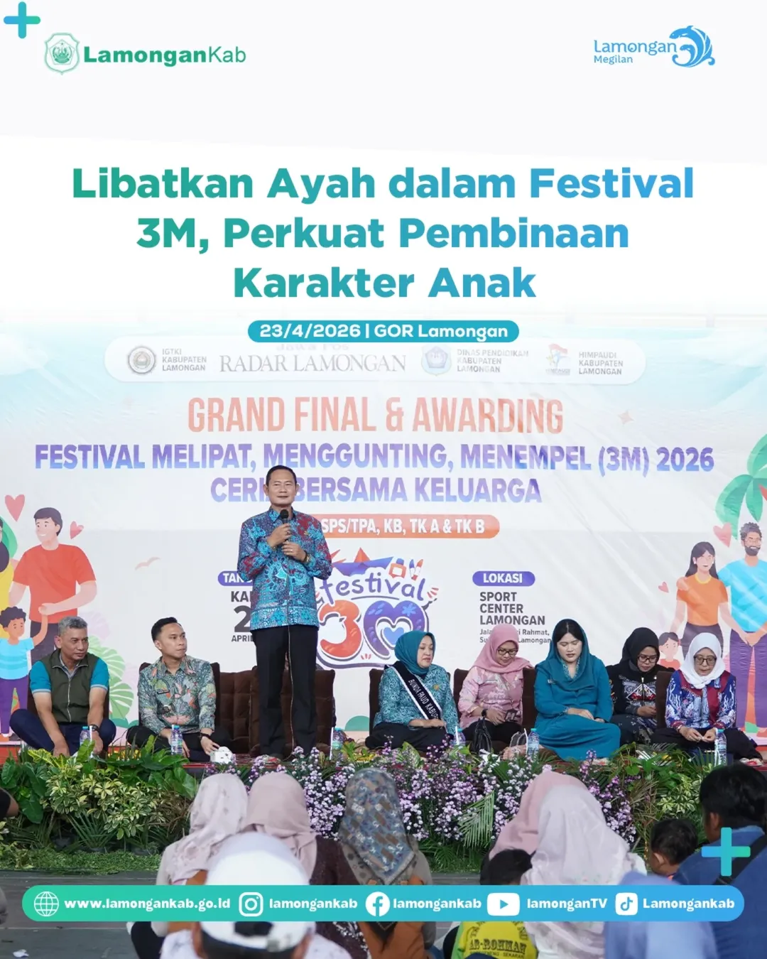 Foto: Libatkan Ayah dalam Festival 3M, Perkuat Pembinaan Karakter Anak