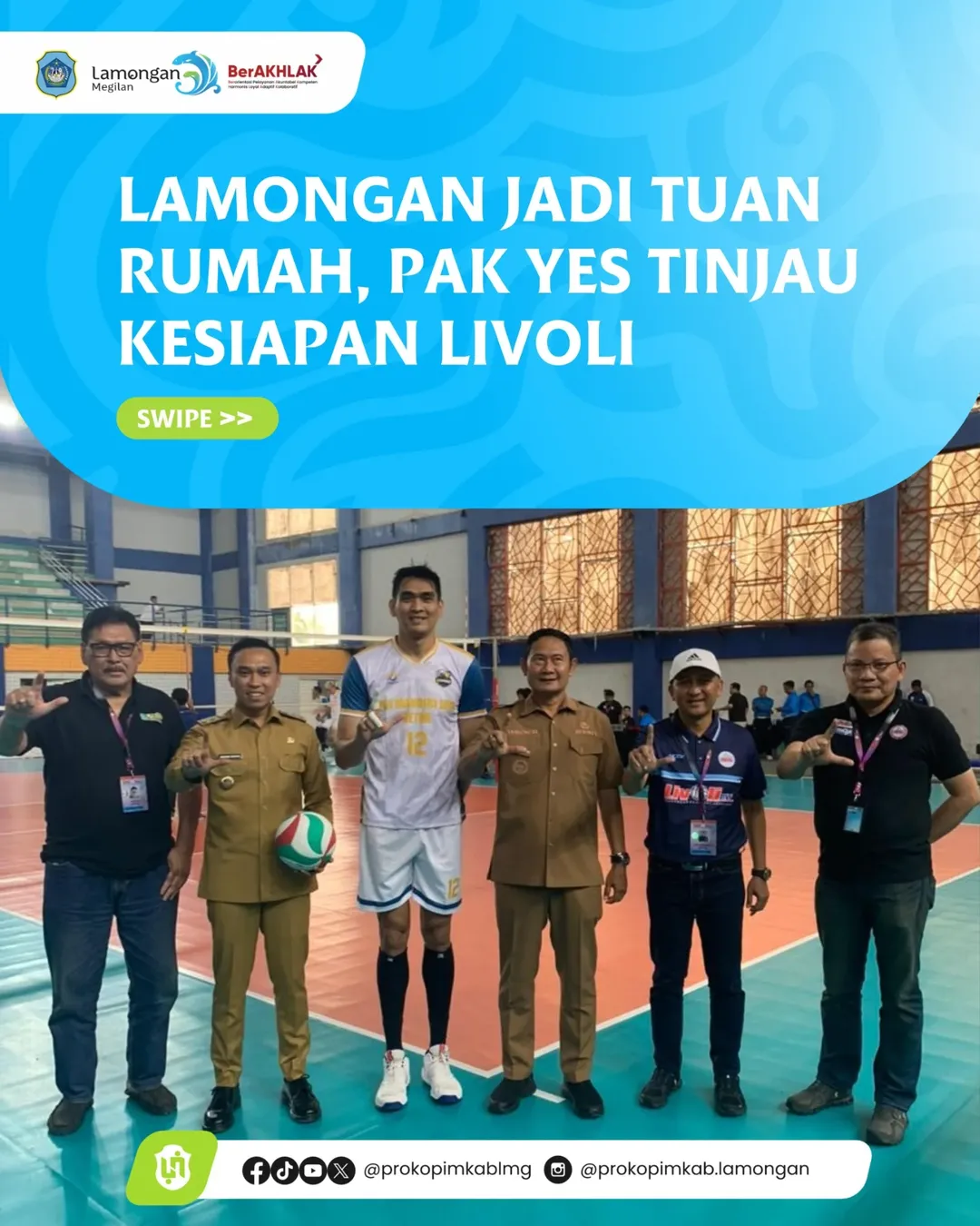 Foto: Lamongan Jadi Tuan Rumah, Pak YES Tinjau Kesiapan Livoli