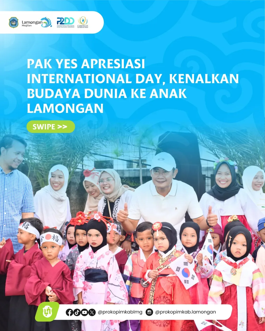 Foto: Pak YES Apresiasi International Day, Kenalkan Budaya Dunia ke Anak Lamongan
