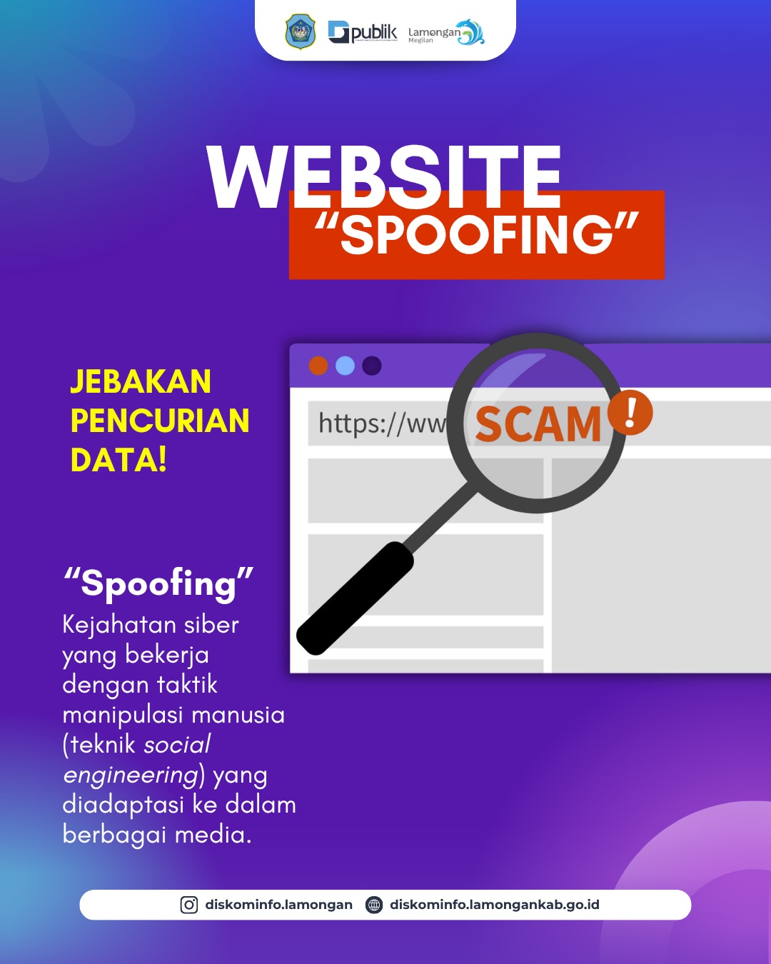 Foto: 🚨 Waspada Penipuan Website Spoofing! 🚨
