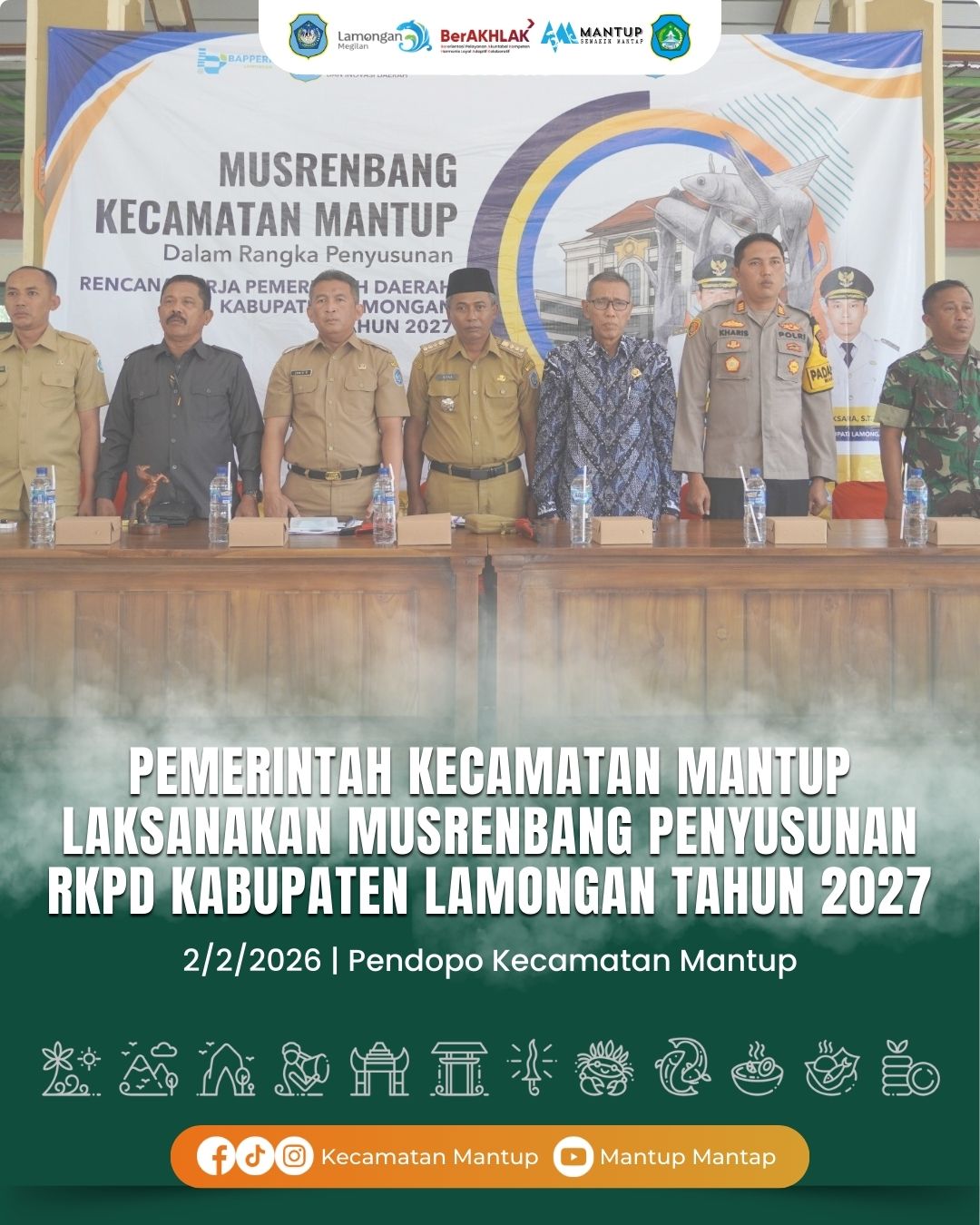 Foto: Pemerintah Kecamatan Mantup Laksanakan Musrenbang Penyusunan RKPD Kabupaten Lamongan Tahun 2027