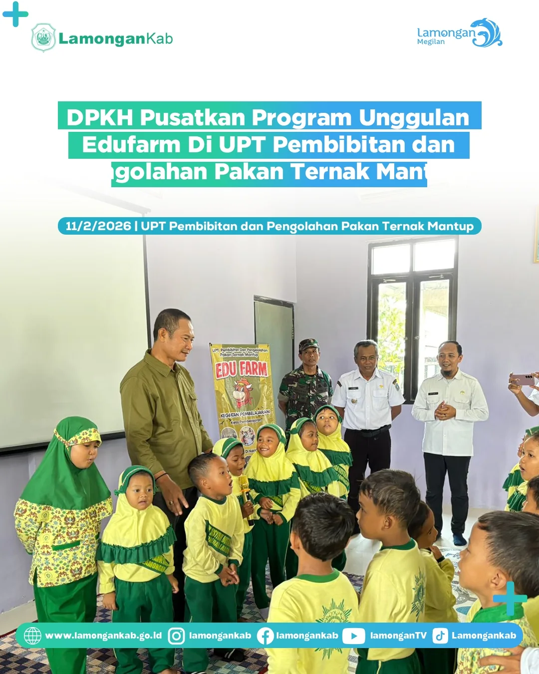 Foto: DPKH Pusatkan Program Unggulan Edufarm di UPT Pembibitan dan Pengolahan Pakan Ternak Mantup