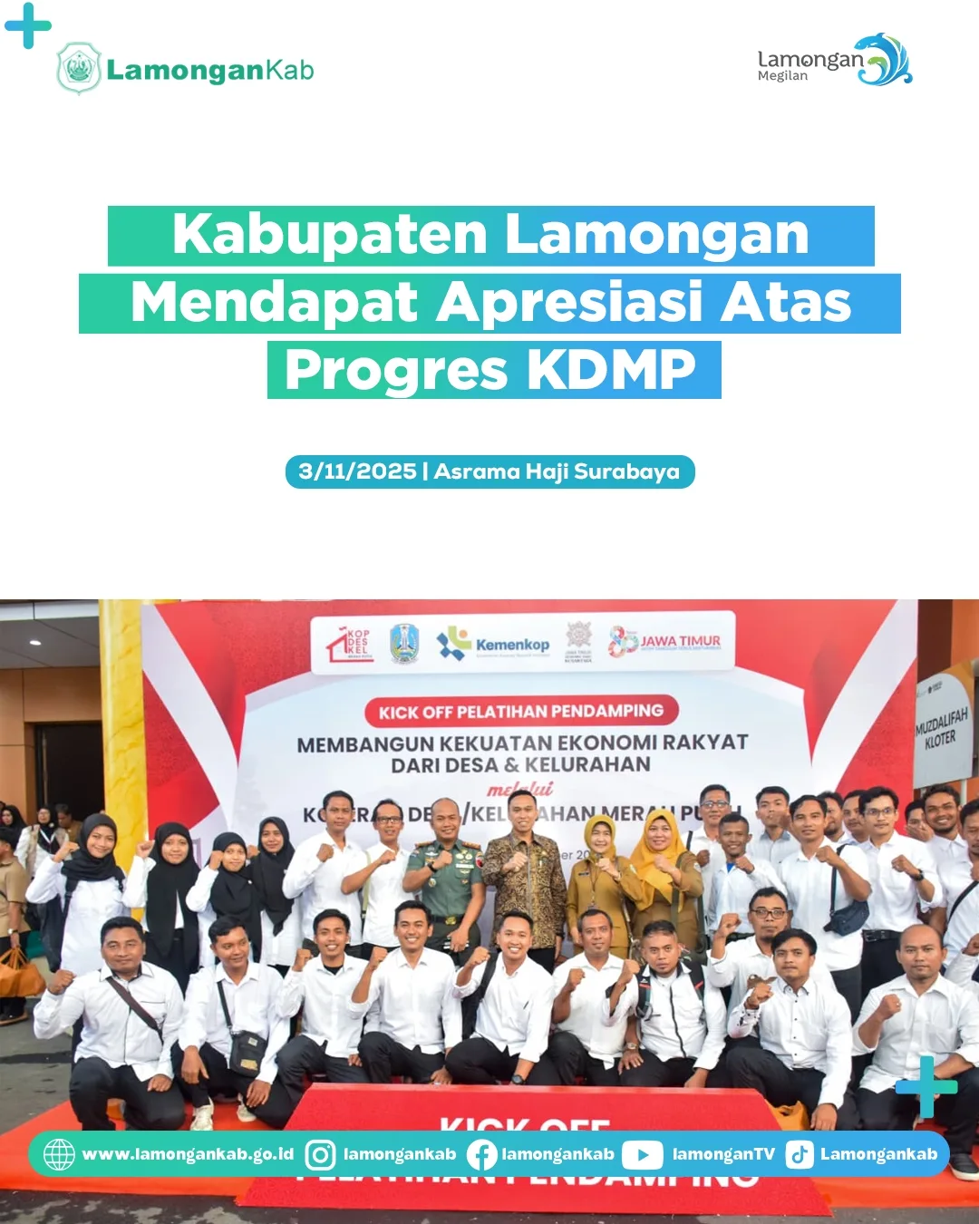 Foto: Kabupaten Lamongan Mendapat Apresiasi Atas Progres KDMP