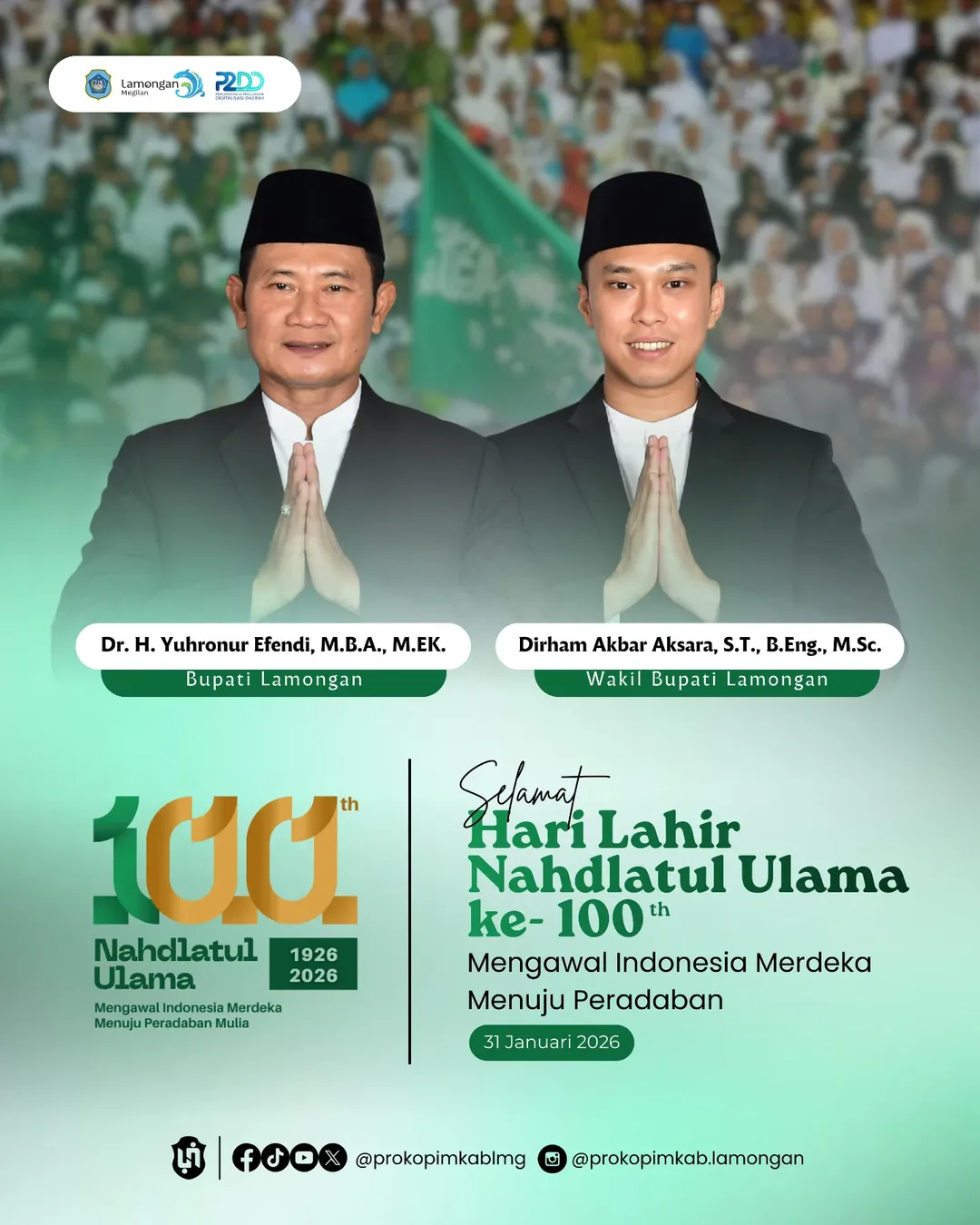 Foto: Selamat Harlah Nahdlatul Ulama Ke-100 Tahun
