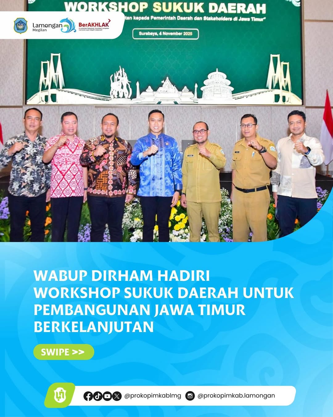 Foto: Wabup Dirham Hadiri Workshop Sukuk Daerah untuk Pembangunan Jawa Timur Berkelanjutan