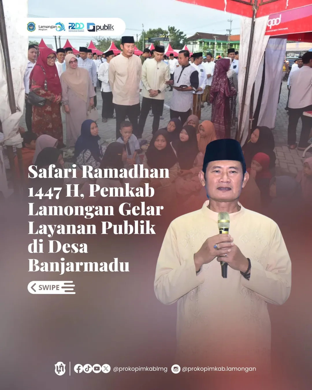 Foto: Safari Ramadhan 1447 H, Pemkab Lamongan Gelar Layanan Publik di Desa Banjarmadu