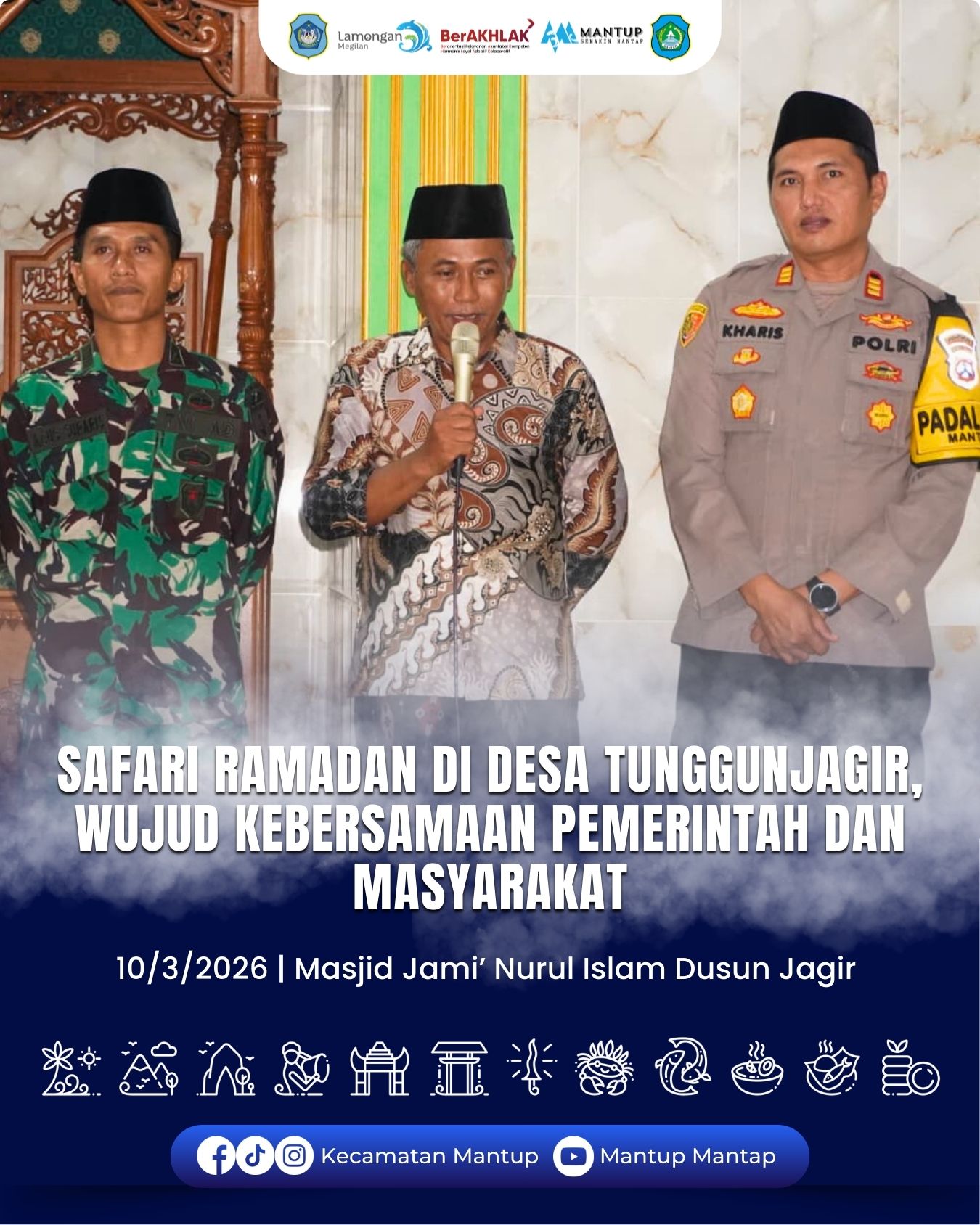 Foto: Safari Ramadan di Desa Tunggunjagir, Wujud Kebersamaan Pemerintah dan Masyarakat