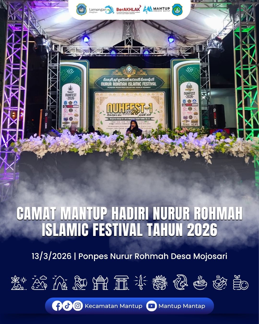 Foto: Camat Mantup Hadiri Nurur Rohmah Islamic Festival Tahun 2026