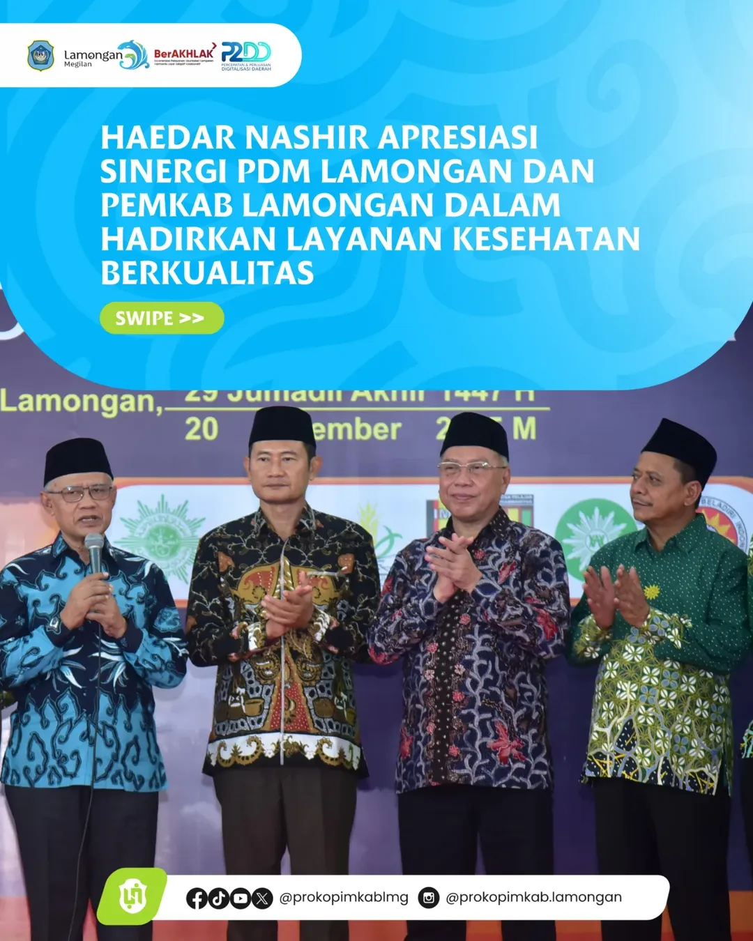 Foto: Haedar Nashir Apresiasi Sinergi PDM Lamongan dan Pemkab Lamongan dalam Hadirkan Layanan Kesehatan Berkualitas