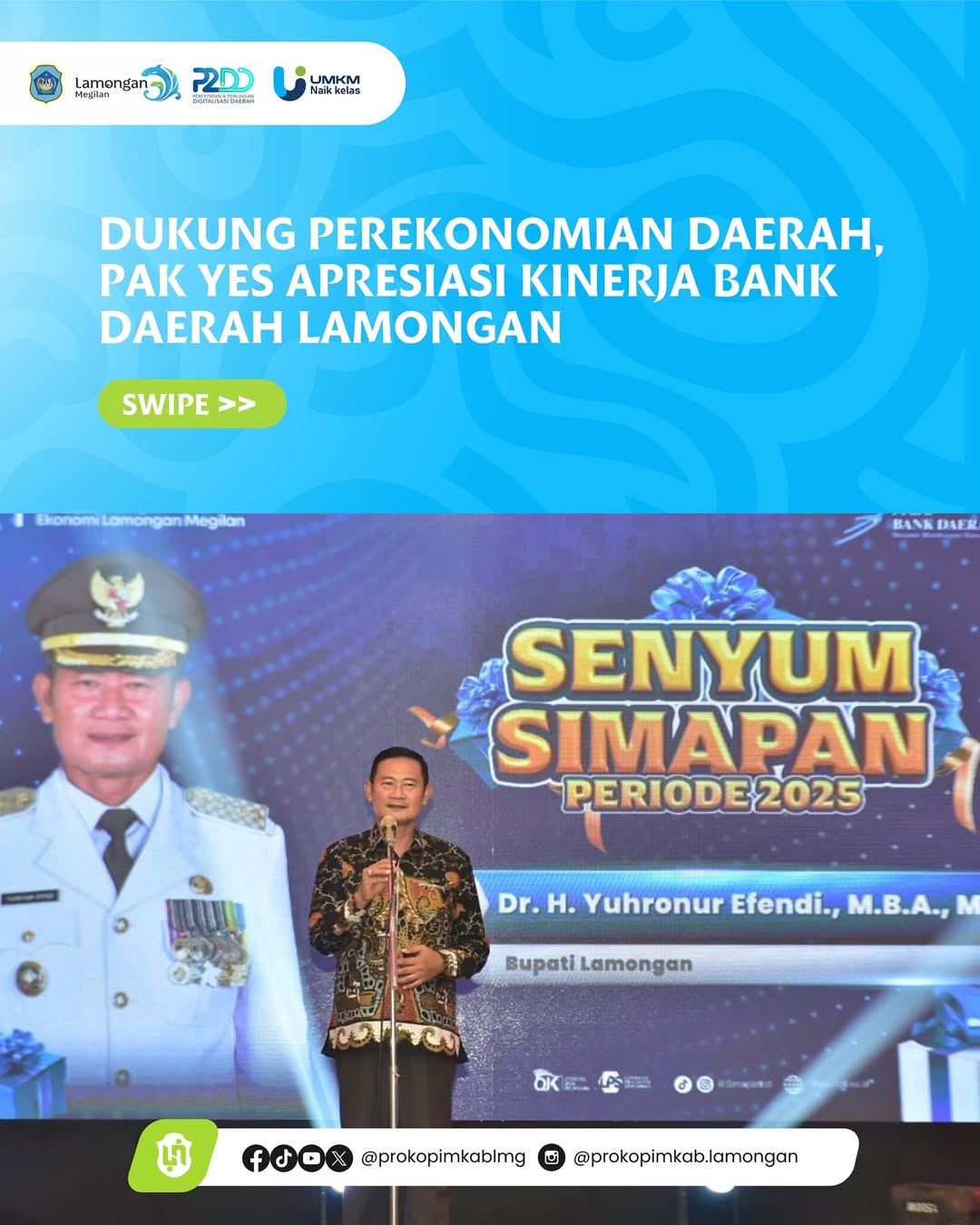 Foto: Dukung Perekonomian Daerah, Pak Yes Apresiasi Kinerja Bank Daerah Lamongan