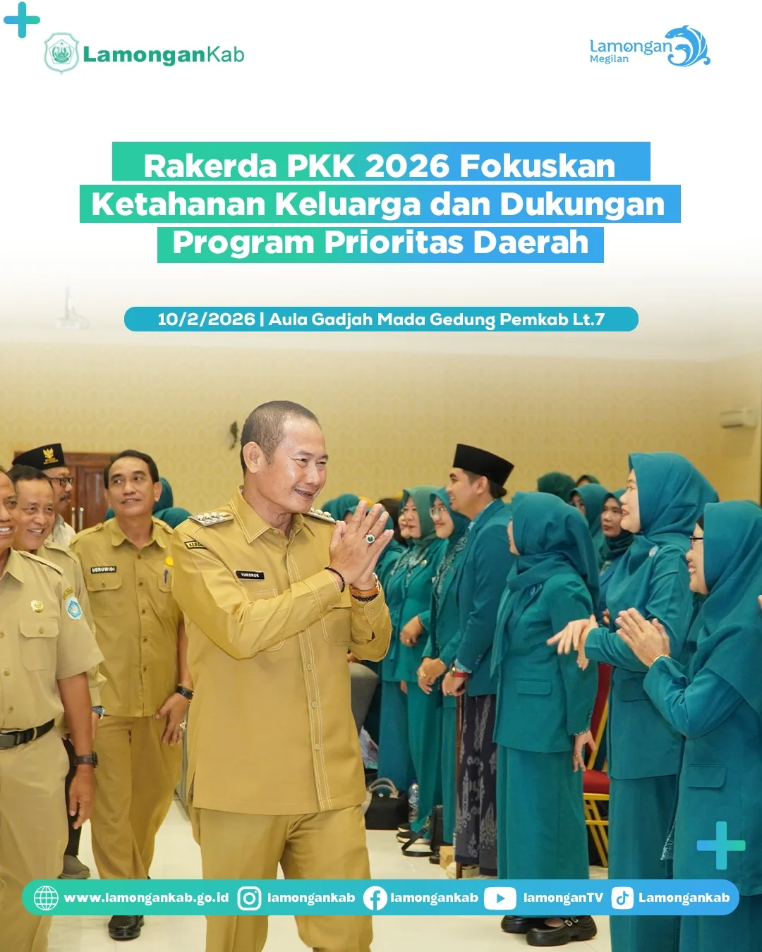 Foto: Rakerda PKK 2026 Fokuskan Ketahanan Keluarga dan Dukungan Program Prioritas Daerah