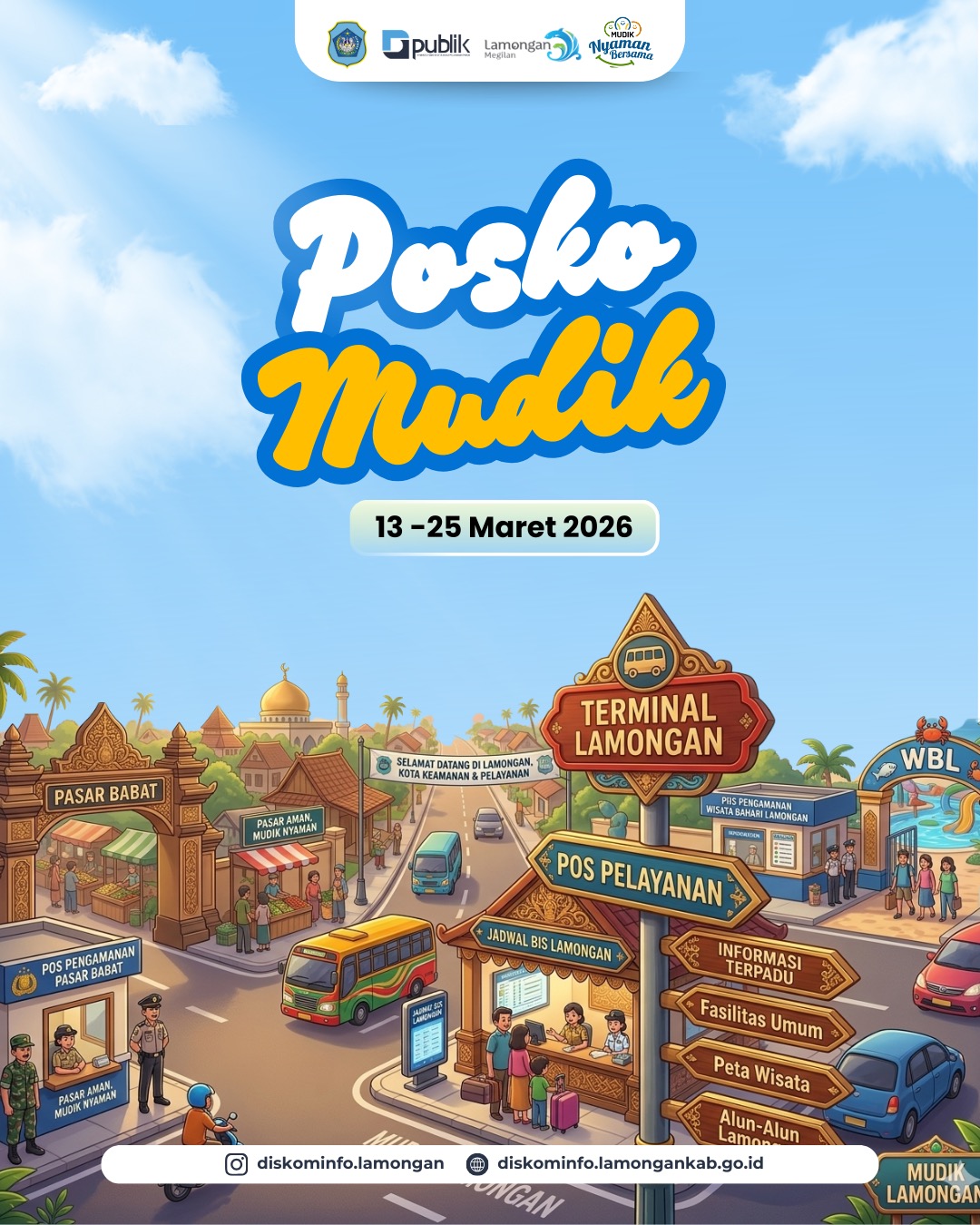 Foto: Posko Mudik Lebaran Lamongan 2026