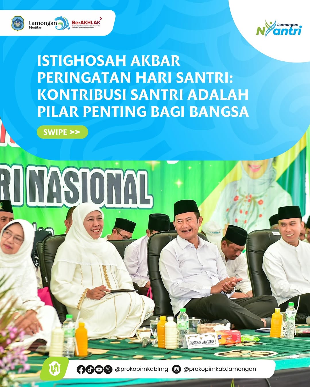 Foto: Istighosah Akbar Peringatan Hari Santri: Kontribusi Santri adalah Pilar Penting bagi Bangsa