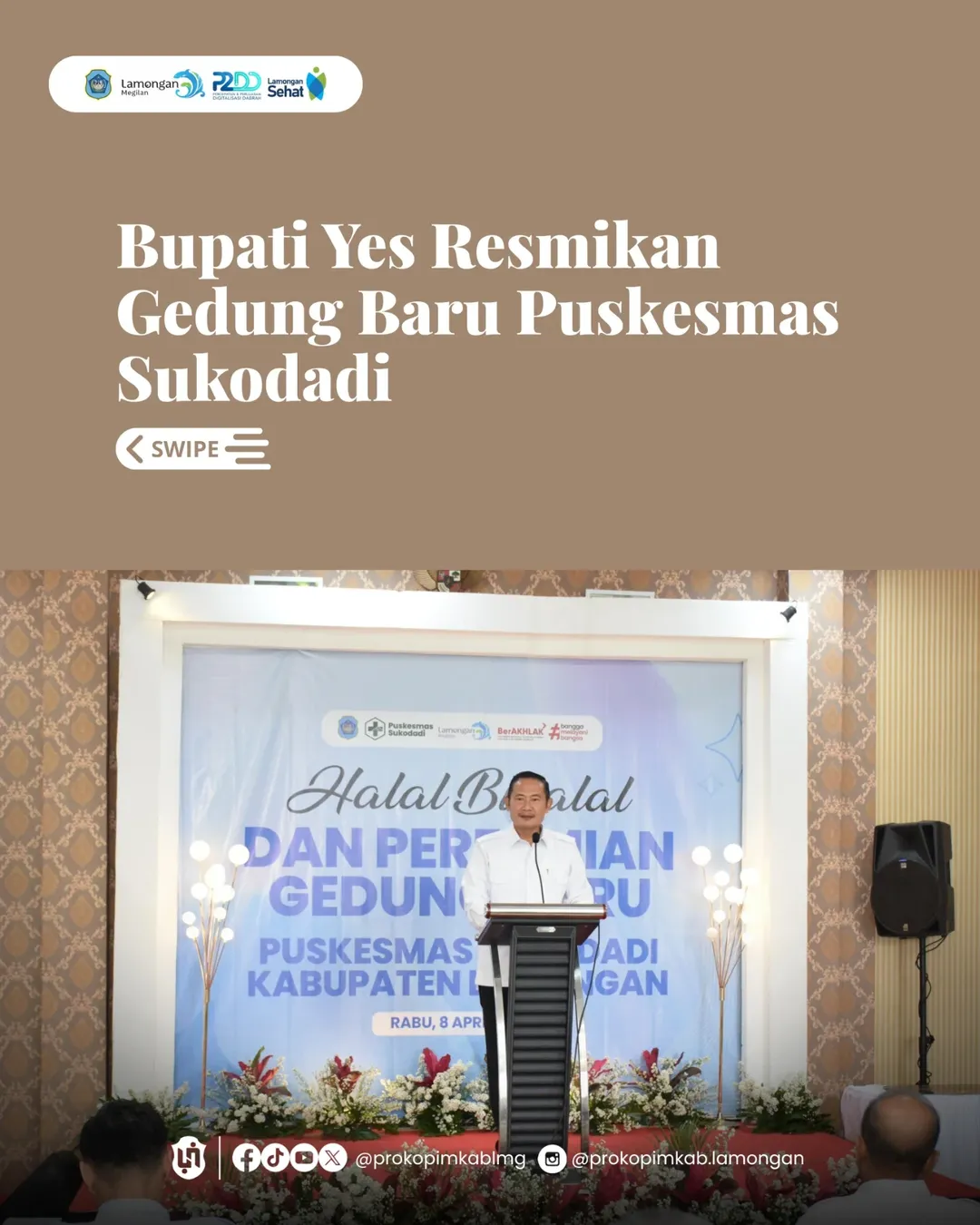 Foto: Bupati Yes Resmikan Gedung Baru Puskesmas Sukodadi