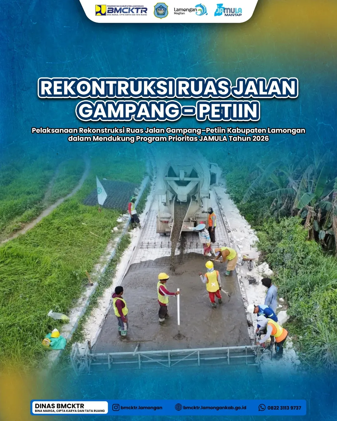 Foto: Rekonstruksi Ruas Jalan Gampang-Petiin