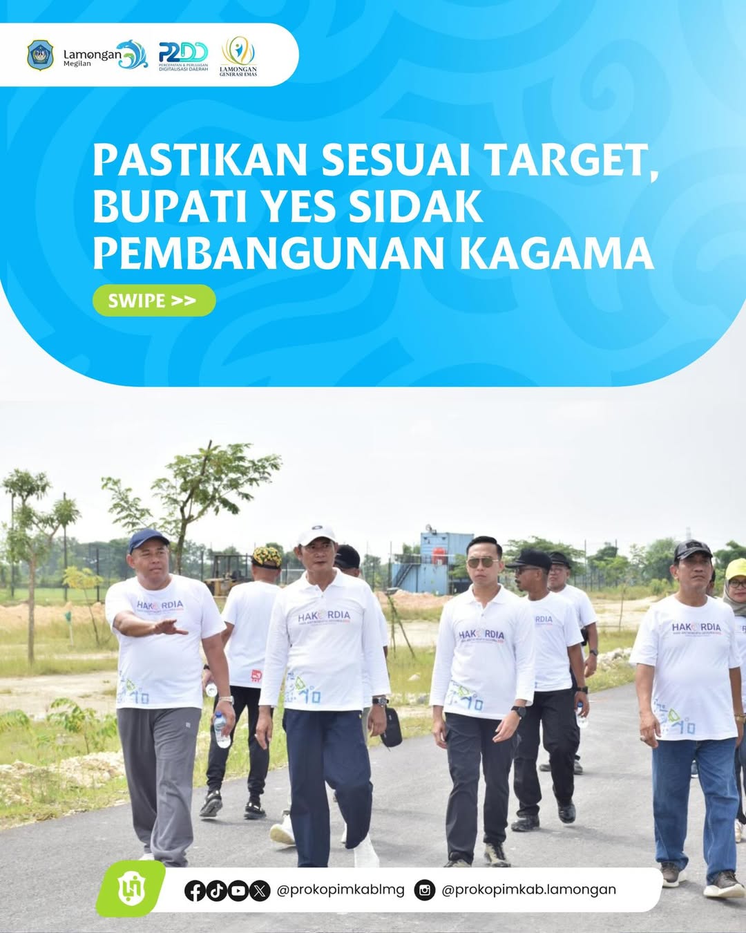 Foto: Pastikan Sesuai Target, Bupati Yes Sidak Pembangunan Kagama