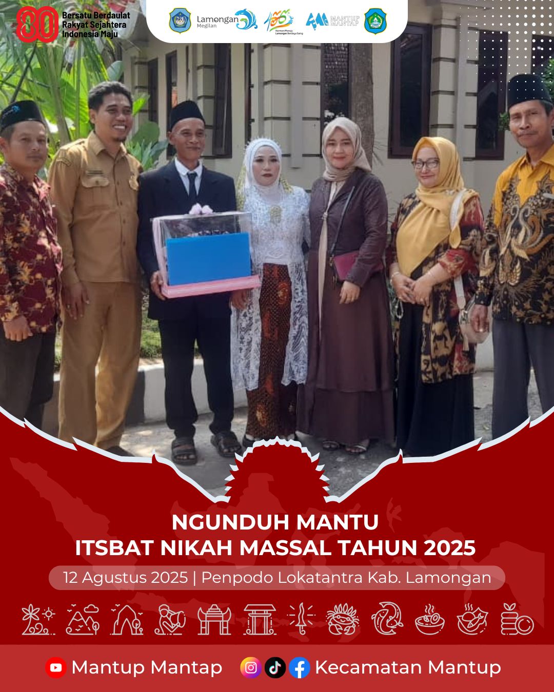 Foto: Ngunduh Mantu Itsbat Nikah Massal Pemerintah Kabupaten Lamongan Tahun 2025